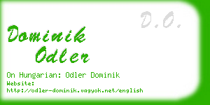 dominik odler business card